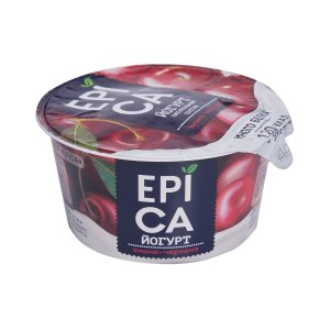 Йогурт Эпика с вишней/черешней 4.8% пл/ст 130г