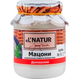 Продукт кисломолочный Эльнатюр Мацони Домашний 3.6% 250г