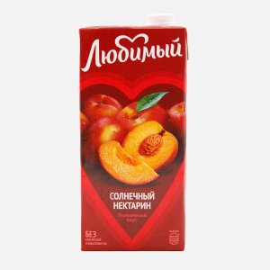 Нектар Любимый Солнечный нектарин из ябл/персик/нектаринов т/п 0,95л