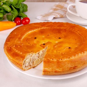 Пирог с кетой и картофелем вес