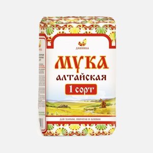 Мука Дивинка Алтайская пшеничная 1сорт бум/пак 2кг