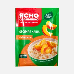 Каша Ясно солнышко овсяная с абрикосом пл/пак 45г