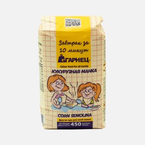 Кукурузная манка Гарнец бум/пак 450г
