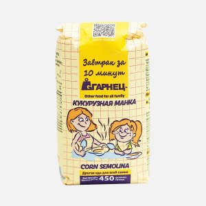 Кукурузна манка Гарнец бум/пак 450г