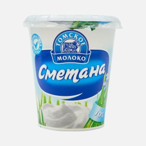 Сметана Томское молоко 10% пл/ст 350г