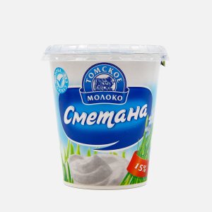Сметана Томское молоко 15% пл/ст 350г