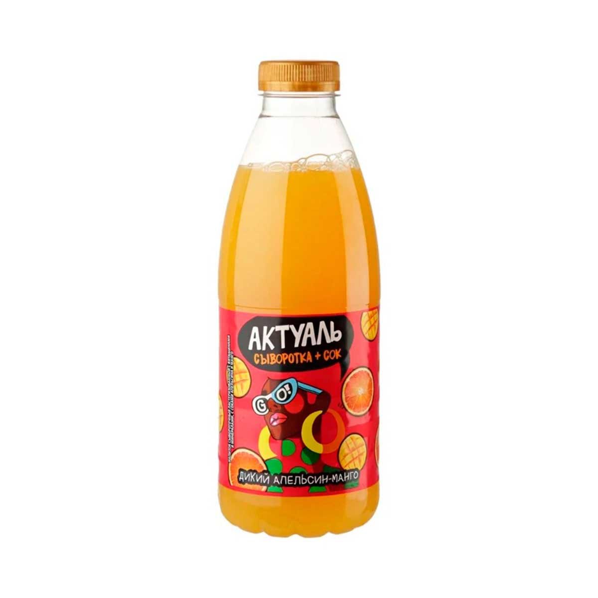Напиток Актуаль сывороточный с сок апел/манго пл/бут 930г