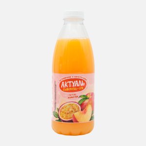 Напиток Актуаль сывороточный с сок персик/марак пл/бут 930г