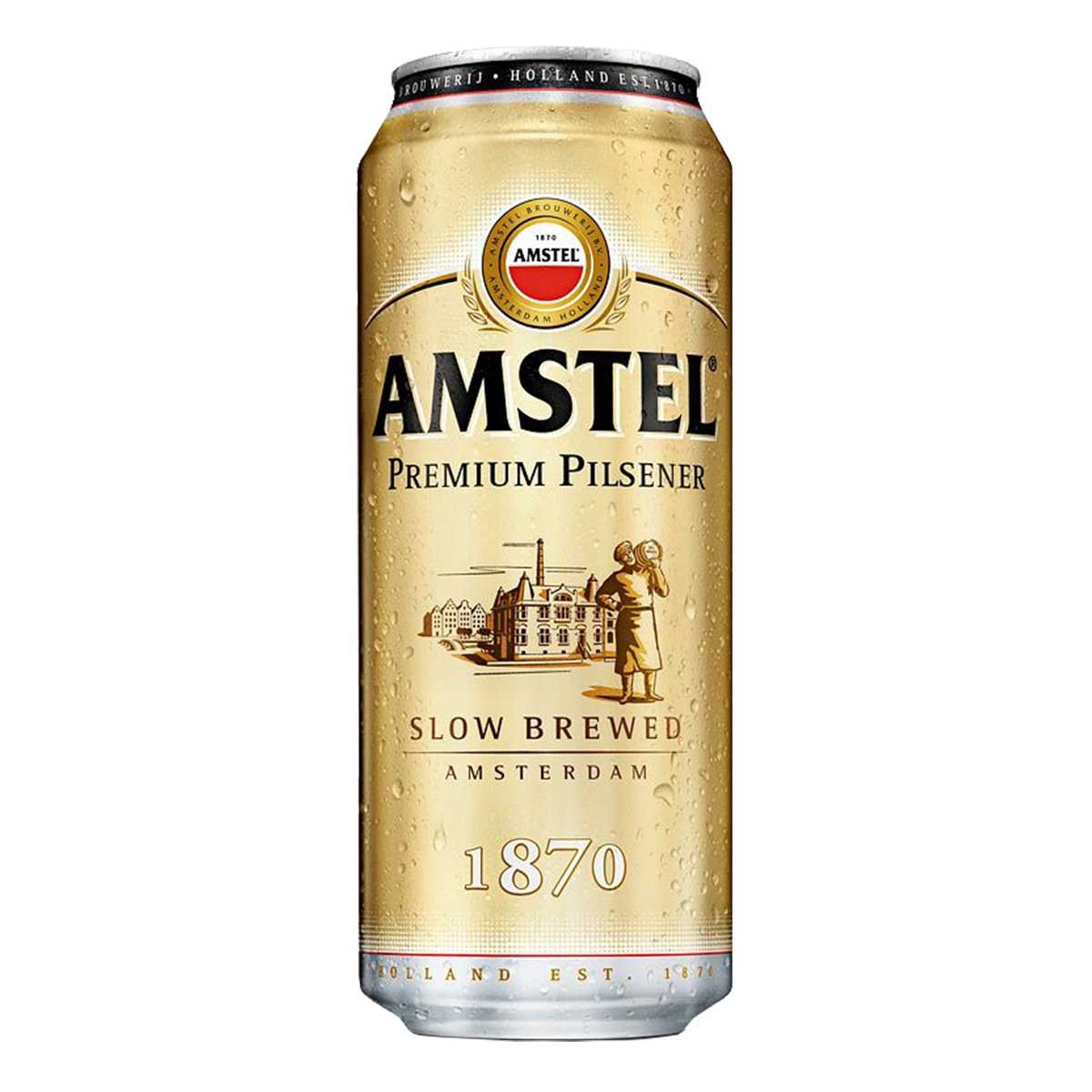 Пиво Амстел Премиум Пилснер 4.8% ж/б 0,45л