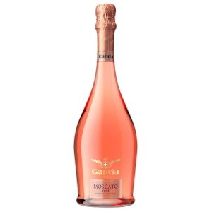 Вино игристое Ганча Москато Розе розовое сладкое 7% ст/б 0,75л