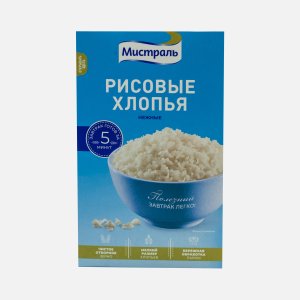 Хлопья Мистраль Рисовые нежные к/к 400г
