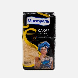 Сахар Мистраль Демерара тростников нерафинированный пл/пак 900г