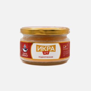 Икра мойвы С-Бремор деликатесная подкопченная ст/б 180г