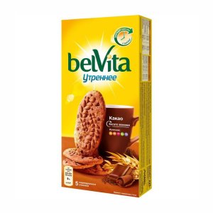 Печенье БельВита Утреннее витаминизированное с какао к/к 225г
