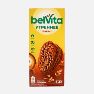 Печенье БельВита Утреннее витаминизированное с какао к/к 225г