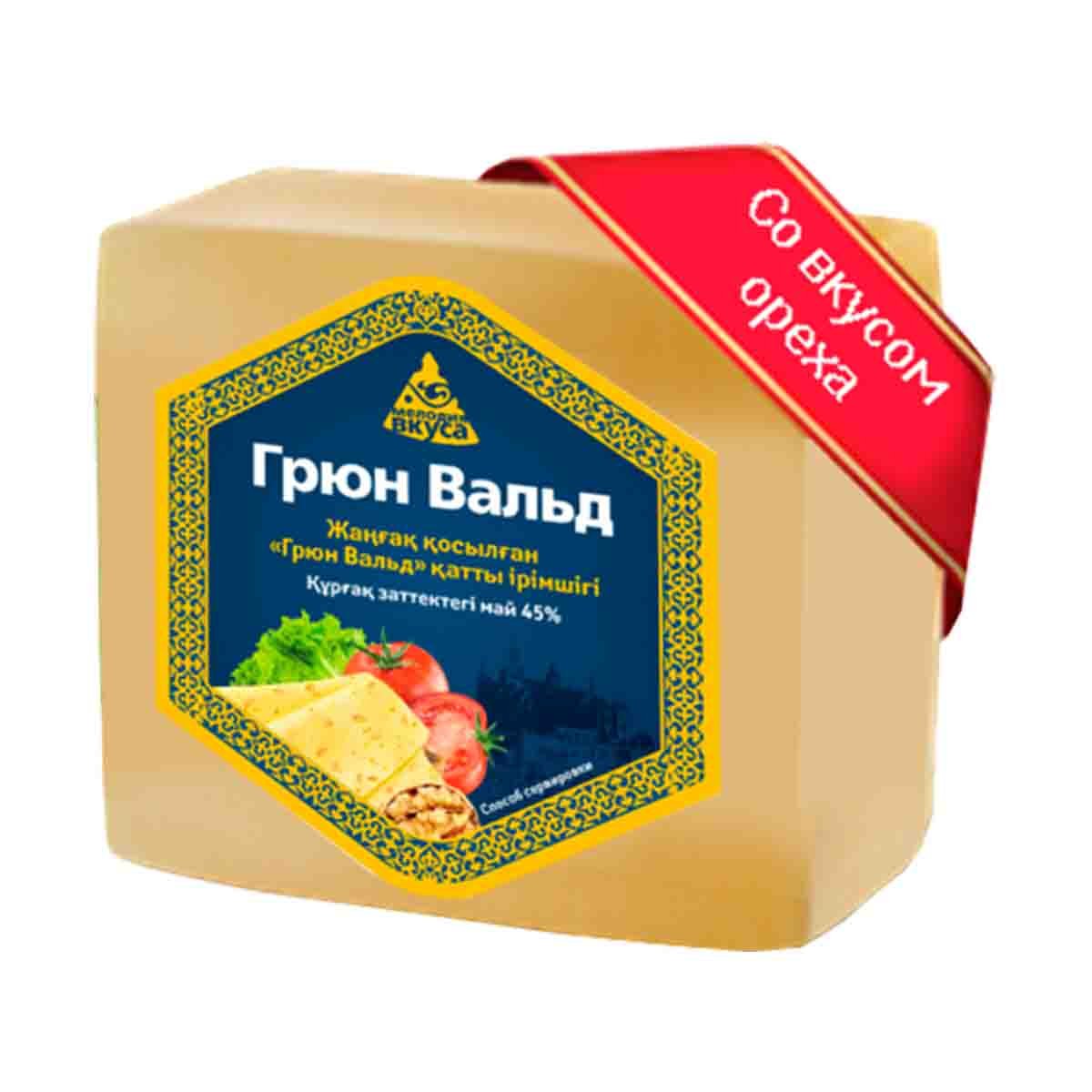 Сыр Мелодия вкуса Грюн Вальд твердый 45% вес - купить с доставкой |  Интернет-магазин Добрянка