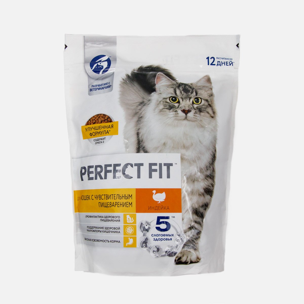 Корм Перфект Фит д/кошек с чувствит пищеварением с индейкой пл/пак 650г Корм Перфект Фит д/кошек с чувствит пищеварением с индейкой пл/пак 650г
