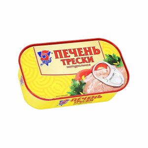 Печень трески 5 морей натуральная ж/б/ключ 120г