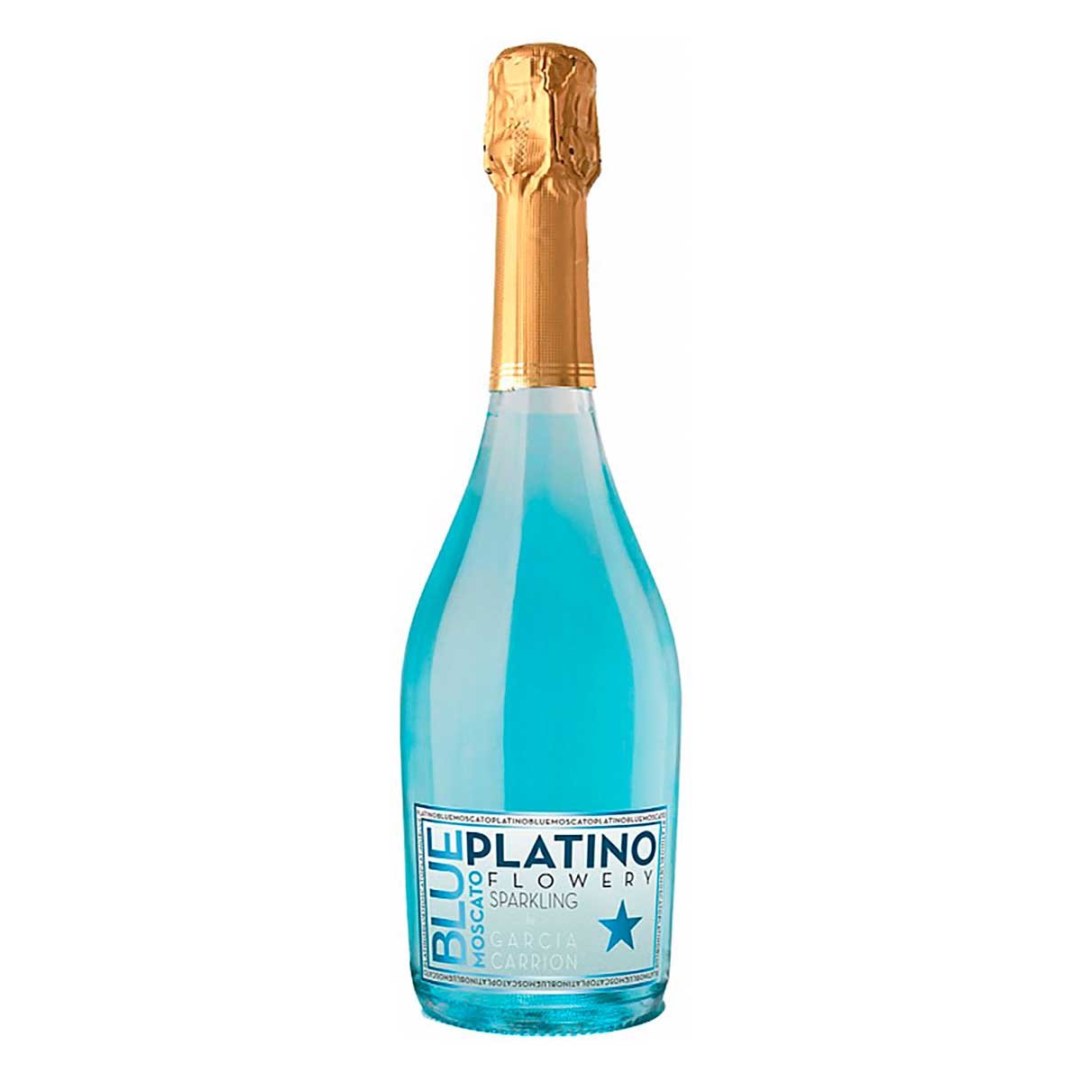 Напиток винный Платино Блю Москато ароматизированный игристый сладкий 7% ст/б 0,75л