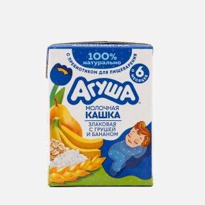 Каша Агуша Засыпай-ка Молочная Злаковая груша/бан с 6мес 2.7% 200г