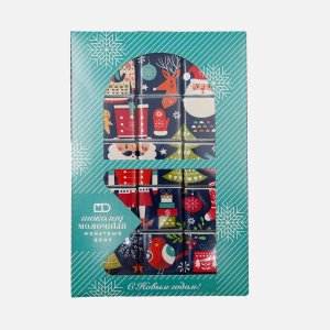 Набор шоколада Монетный Двор Новый Год молочный 75г