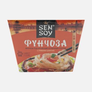 Лапша СэнСой б/п Фунчоза под китайским соусом к/к 125г