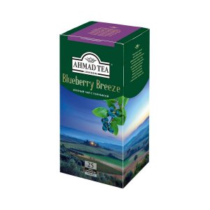 Чай Ахмад Блуберри Бриз зеленый с голубикой 25пак*2г к/к 50г