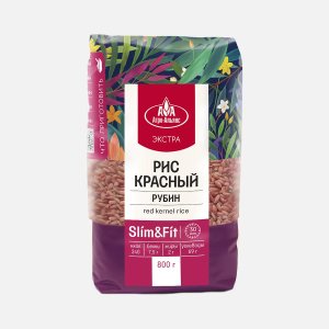 Рис Агро-Альянс Экстра Рубин краснозерный нешлиф пл/пак 800г