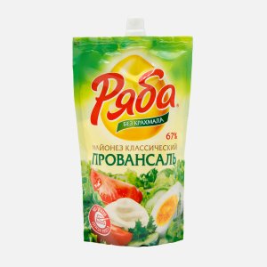 Майонез Ряба Классический провансаль 67% дой/пак 410г
