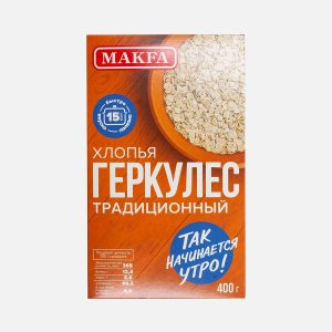 Хлопья Макфа Геркулес традиционный к/к 400г