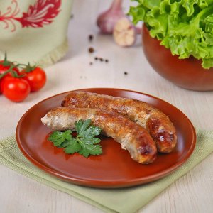 Колбаски куриные в смальце из Русской печи вес