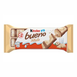 Батончики Киндер Буэно Вайт в белом шоколаде с молочно-ореховой начинкой 2шт 39г