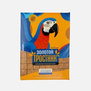 Сахар Золотой тростник тростниковый нерафинированный в кубиках к/к 400г