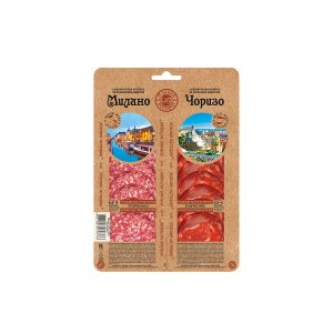 Колбаса Мясная история Чоризо/Милано с/к нарезка 100г