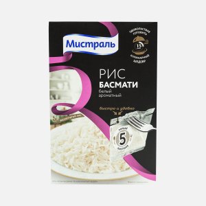 Рис Мистраль Басмати белый в пакетиках к/к 400г