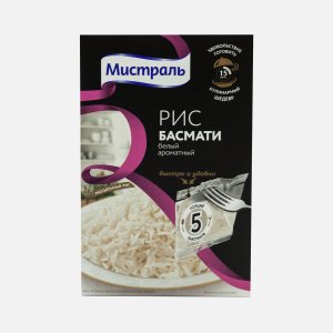Рис Мистраль Басмати белый в пакетиках к/к 400г