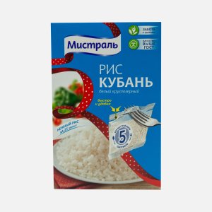 Рис Мистраль Кубань круглозерный в пакетиках к/к 400г