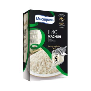 Рис Мистраль Жасмин белый в пакетиках к/к 400г