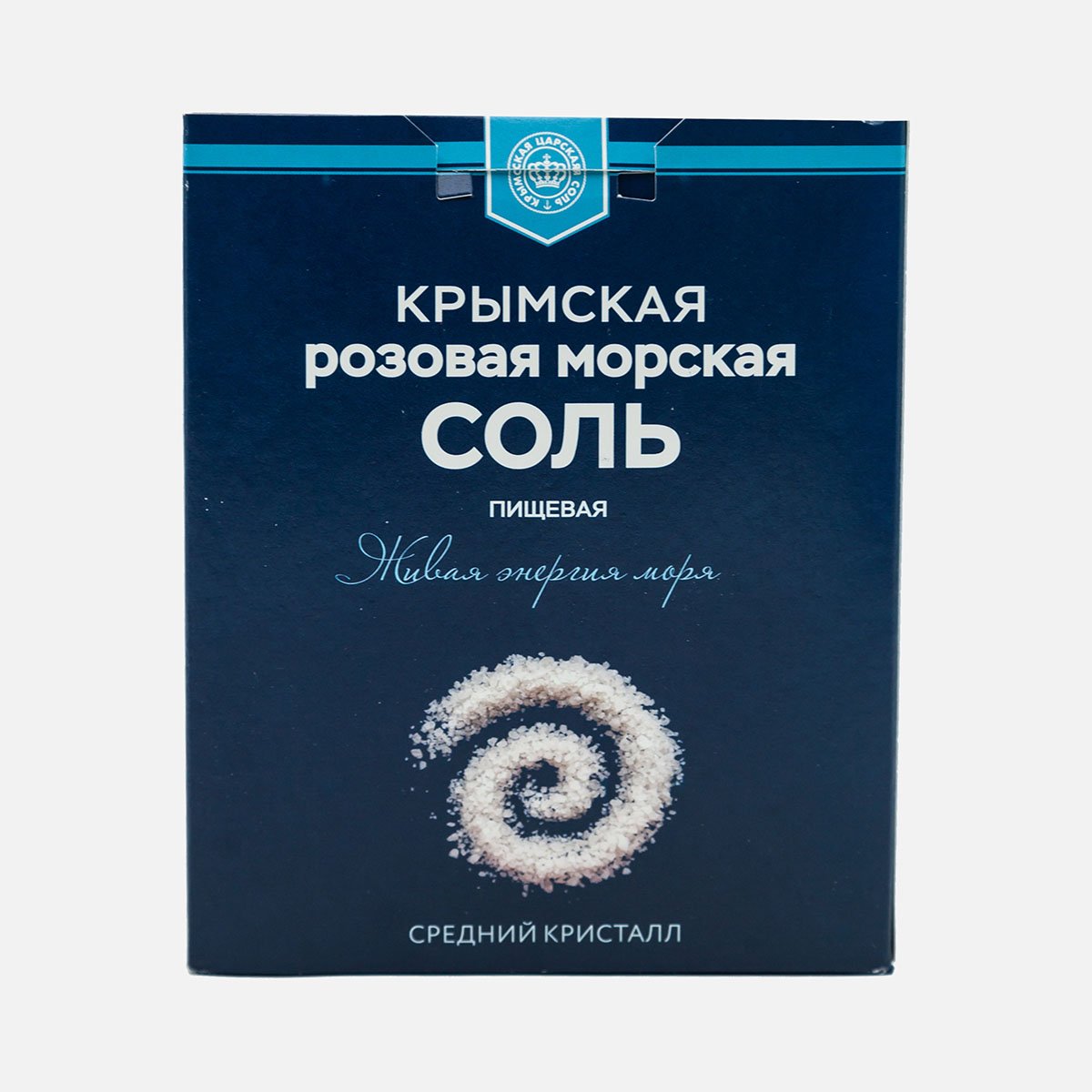 Соль Крымская розовая морская пищ среднего помола к/к 750г Соль Крымская розовая морская пищ среднего помола к/к 750г