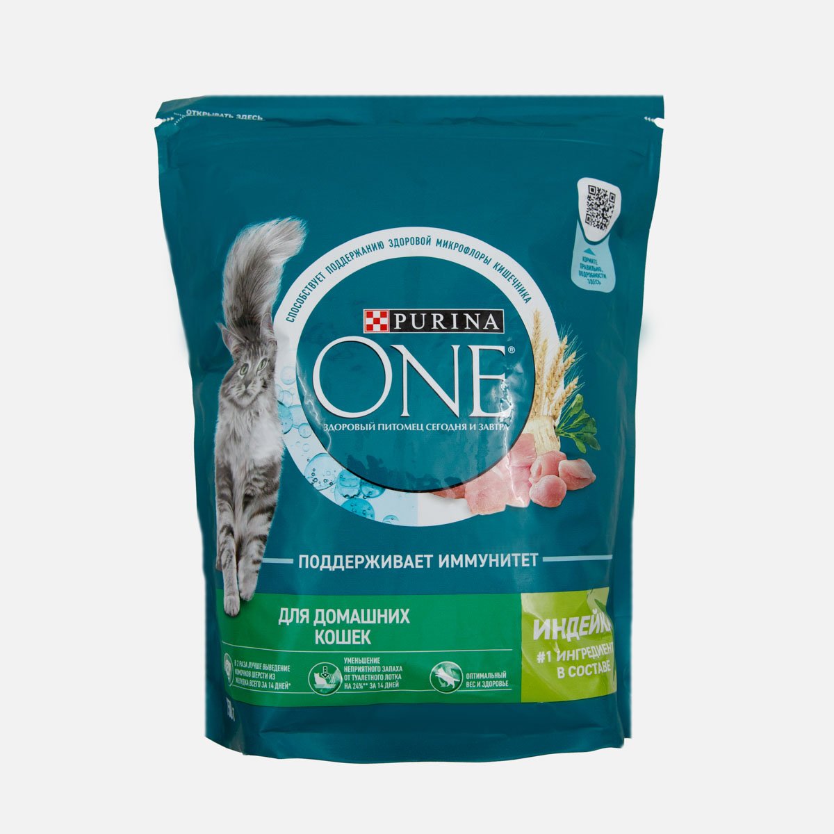 Корм Пурина Ван д/домаш кошек с индейкой/злаками пл/уп 750г Корм Пурина Ван д/домаш кошек с индейкой/злаками пл/уп 750г