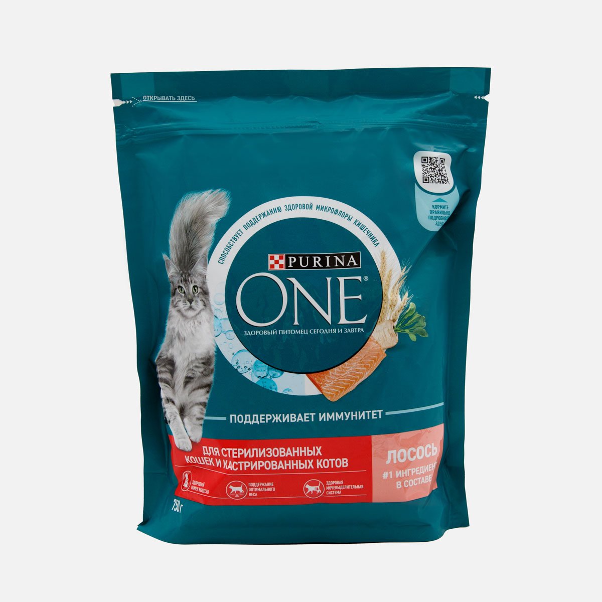 Корм Пурина Ван д/стерлизов кошек с лососем/пшеницей пл/уп 750г Корм Пурина Ван д/стерлизов кошек с лососем/пшеницей пл/уп 750г
