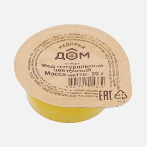 Мёд Медовый дом натуральный цветочный пл/уп 20г