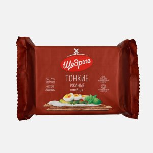 Хлебцы Щедрые Ржаные тонкие  пл/уп 170г