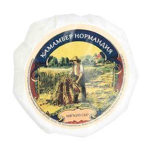 Сыр Нормандия Камамбер с белой плесенью мягкий 55% пл/уп 125г