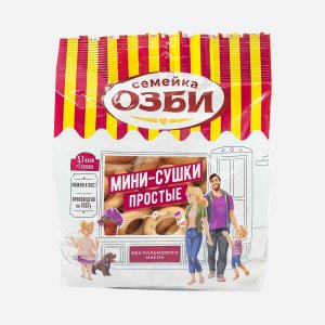 Мини-сушки Семейка ОЗБИ Простые пл/уп 150г