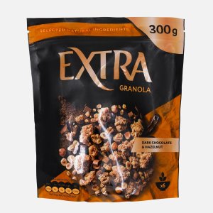 Мюсли-гранола Келлоггс Экстра хрустящая с темн шок/фундуком 300г