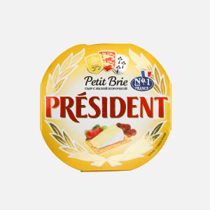 Сыр Президент Пети Бри мягкий с белой плесенью 60% 125г
