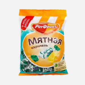 Карамель Мятная пл/уп 250г (РотФронт)