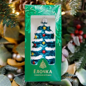 Украшение елочное Ёлочка 11,5см стекло С539