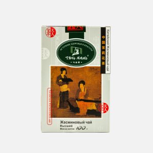 Чай Тянь Жень Высший жасминовый листовой к/к 100г